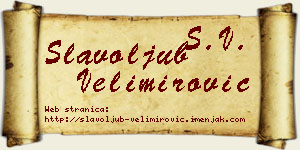 Slavoljub Velimirović vizit kartica